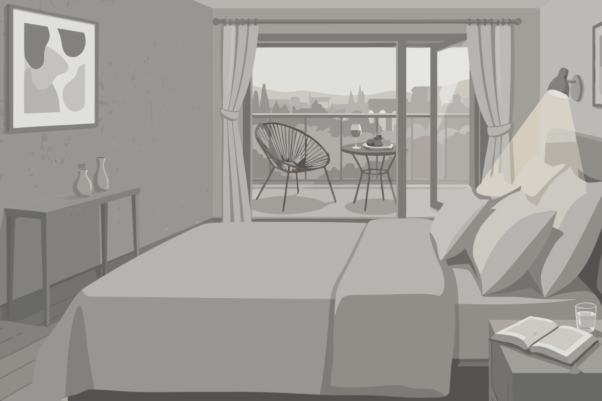 Double or Twin Room with Mountain View